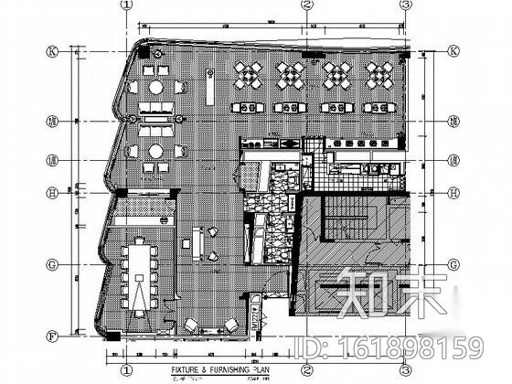 [安徽]商务特区商务酒店高档行政酒廊CAD装修施工图（含...cad施工图下载【ID:161898159】
