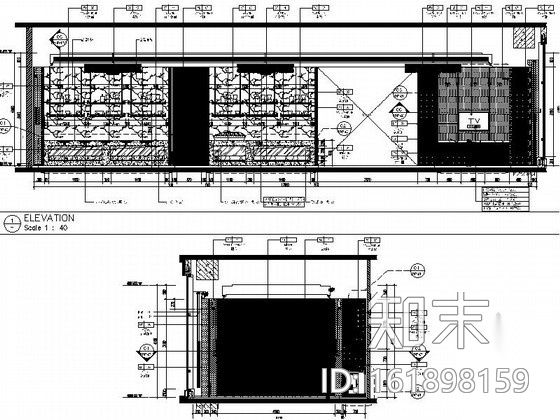 [安徽]商务特区商务酒店高档行政酒廊CAD装修施工图（含...cad施工图下载【ID:161898159】