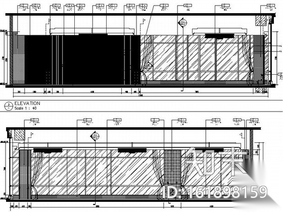 [安徽]商务特区商务酒店高档行政酒廊CAD装修施工图（含...cad施工图下载【ID:161898159】