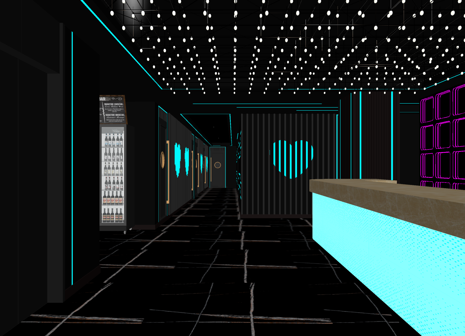 现代酒吧3D模型下载【ID:1214663504】