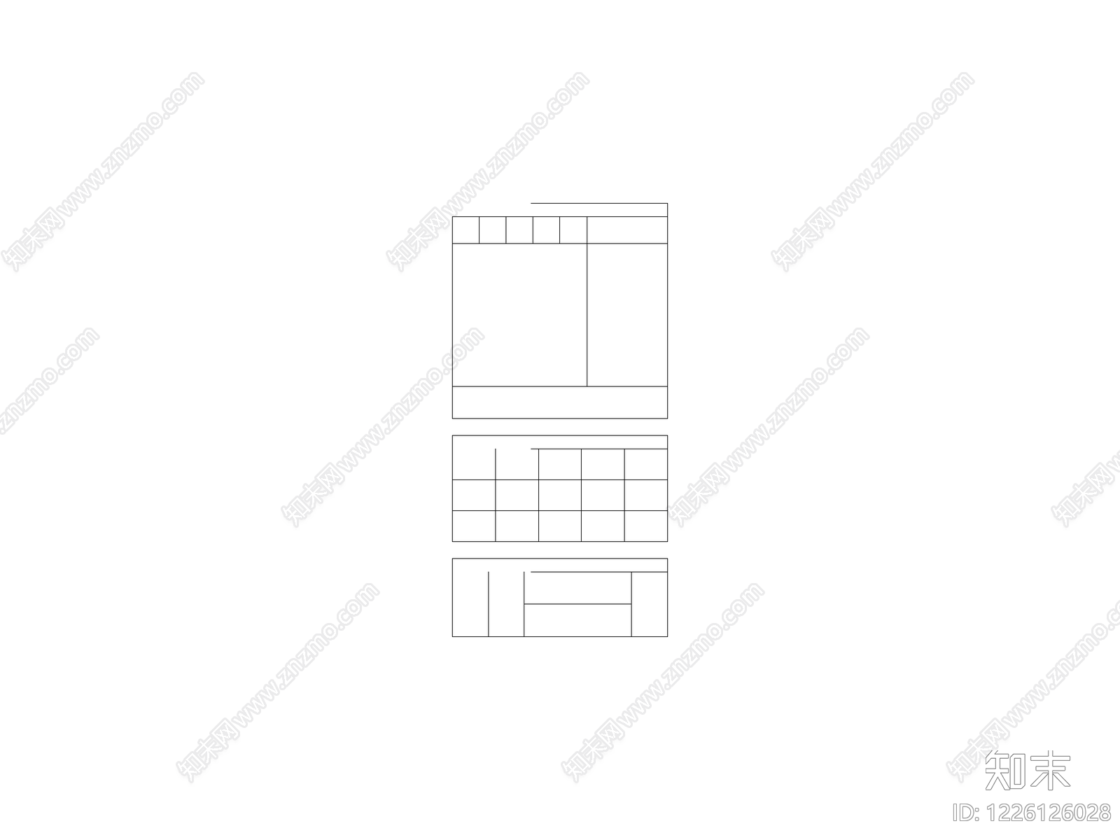 柜子cad施工图下载【ID:1226126028】