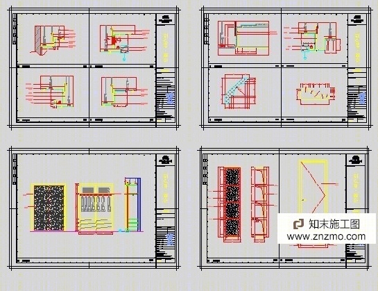 金螳螂公司样板房施工图cad施工图下载【ID:56896271】