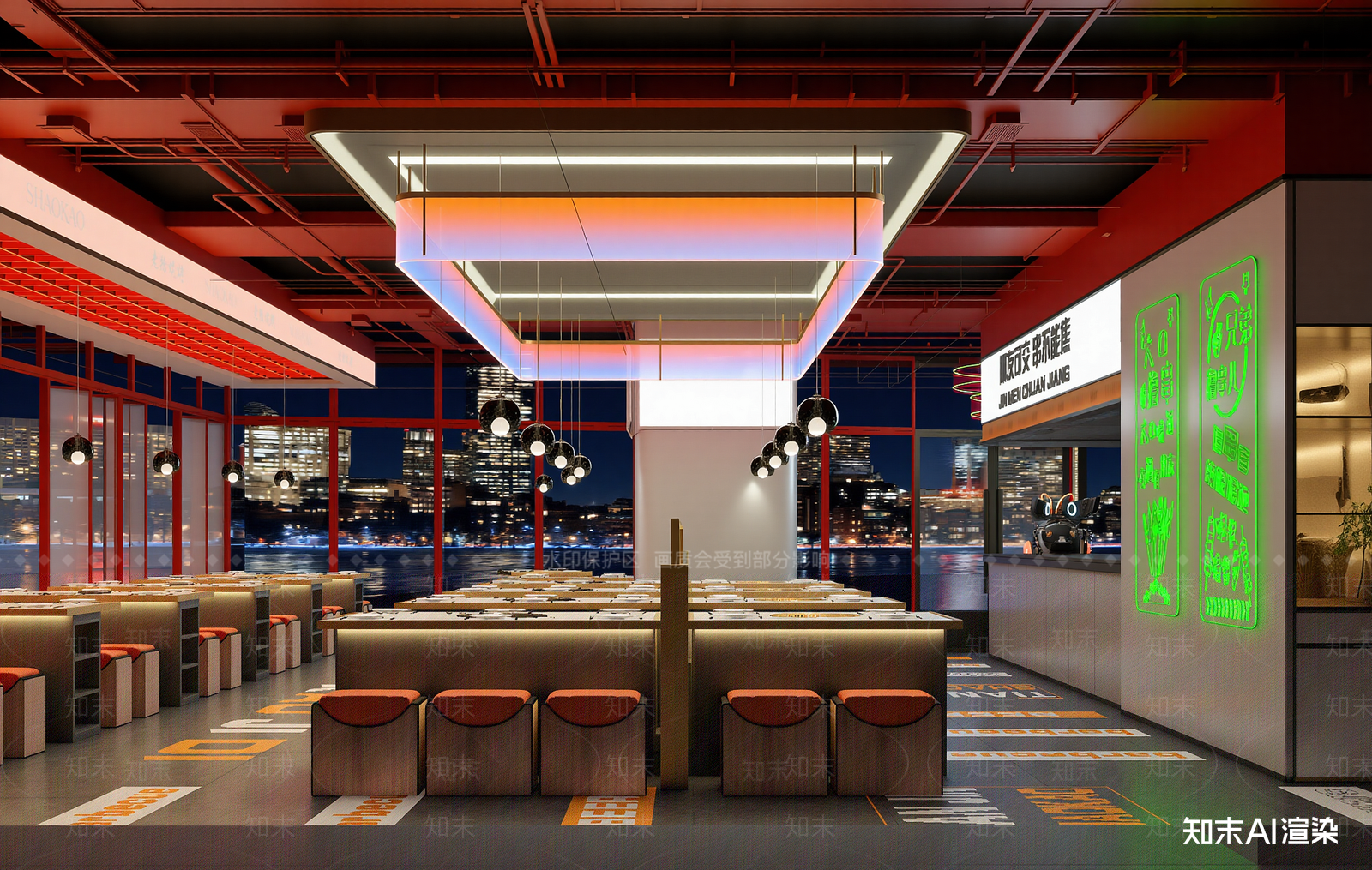 现代快餐店3D模型下载【ID:1214293018】