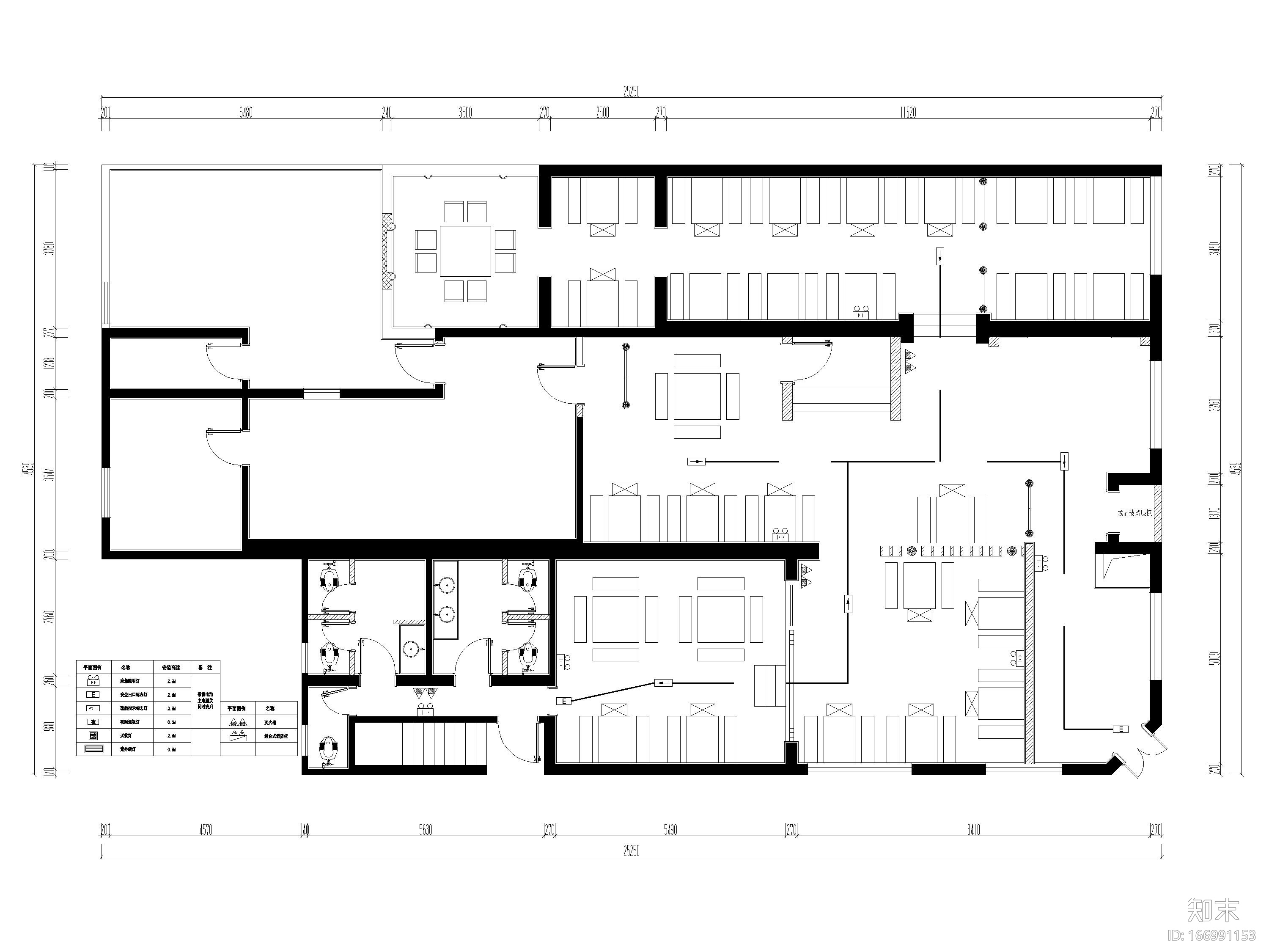 [墨尔本]324㎡中式小龙坎火锅店装饰施工图施工图下载【ID:166991153】