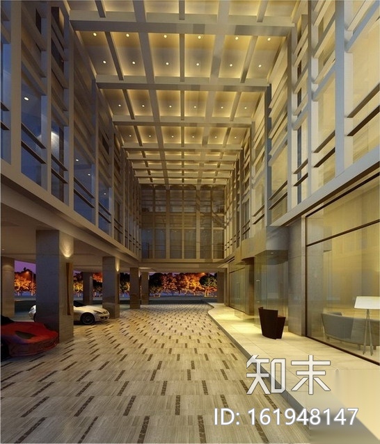 [北京]长安街现代高档星级酒店室内装修图（含方案材料...cad施工图下载【ID:161948147】