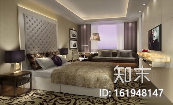 [北京]长安街现代高档星级酒店室内装修图（含方案材料...cad施工图下载【ID:161948147】