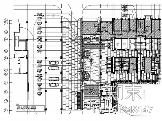 [北京]长安街现代高档星级酒店室内装修图（含方案材料...施工图下载【ID:161948147】