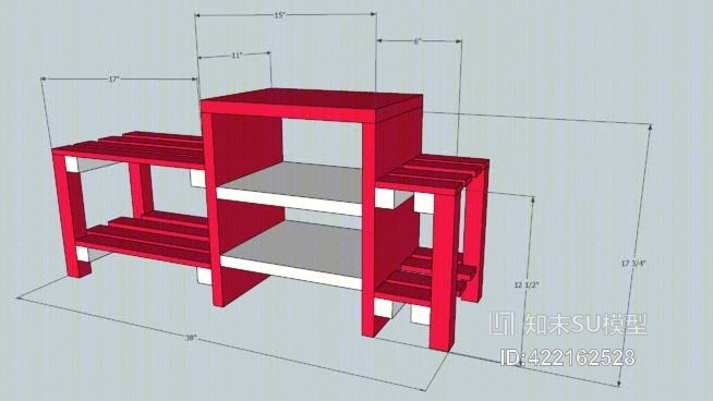 鞋架SU模型下载【ID:422162528】