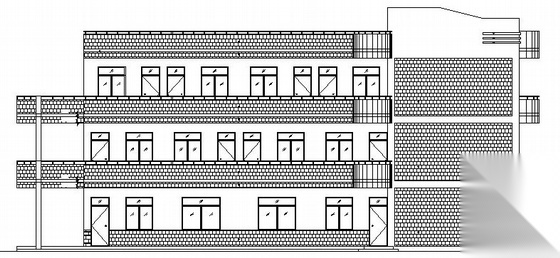 某三层学校教学楼建筑施工图cad施工图下载【ID:151565104】