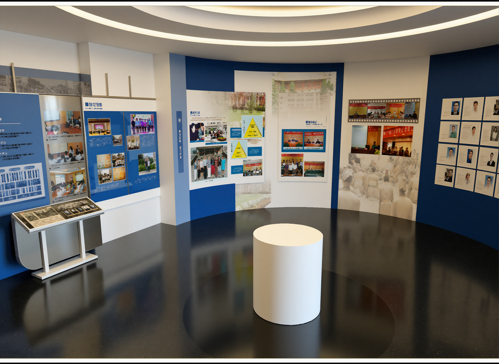 现代企业文化展厅3D模型下载【ID:1215109453】