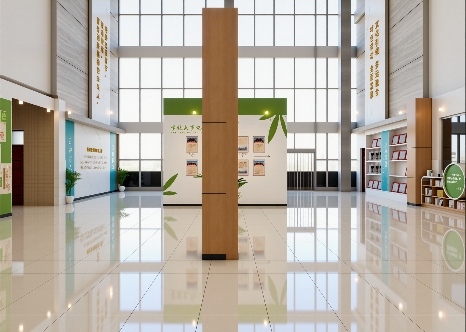 现代学校展厅3D模型下载【ID:1215021011】