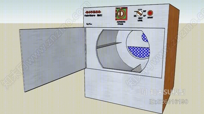 吉文斯（R）织物（TM）当代干衣机SU模型下载【ID:526316190】