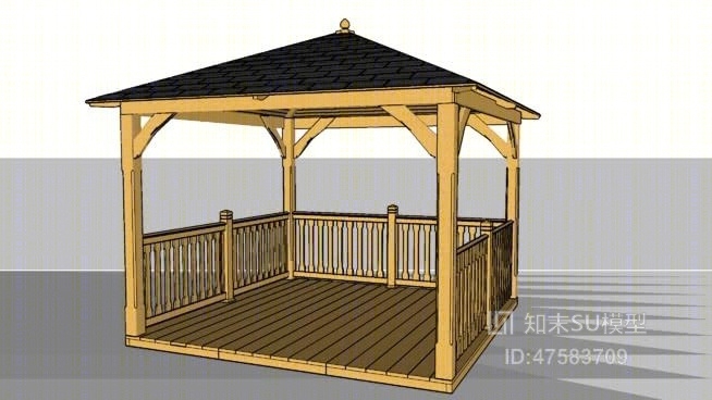 亭子SU模型下载【ID:419289864】