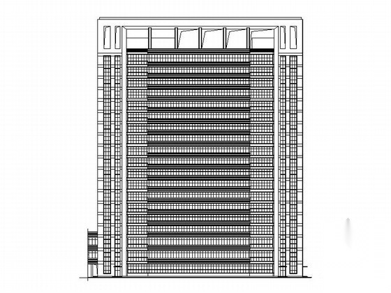 [台州]某县人民医院十九层病房综合楼建筑施工图cad施工图下载【ID:166710120】