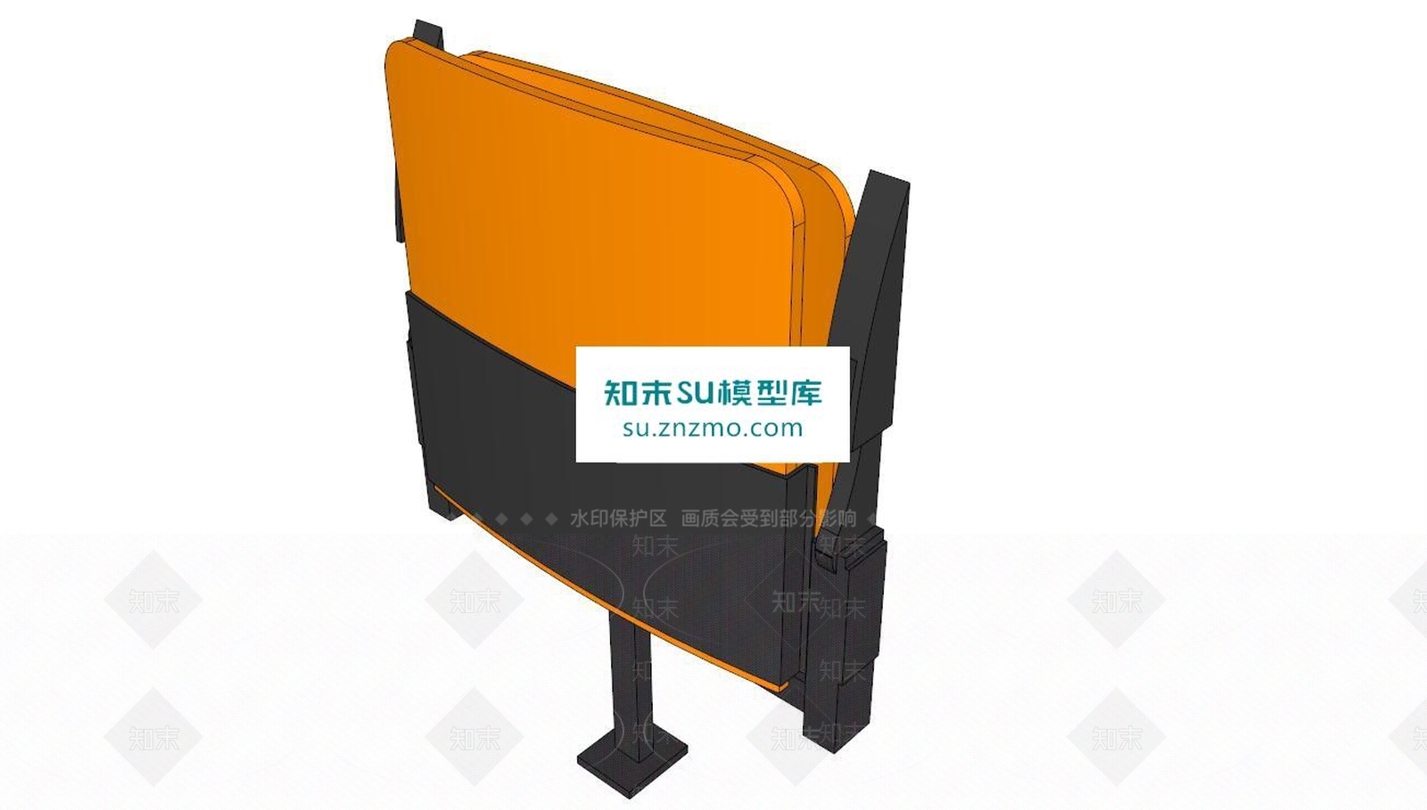 摩纳哥电影院座椅SU模型下载【ID:169009102】
