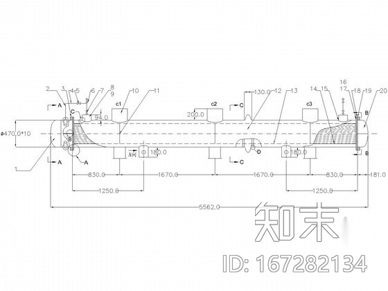 [南京]热电厂换热器安装图纸cad施工图下载【ID:167282134】