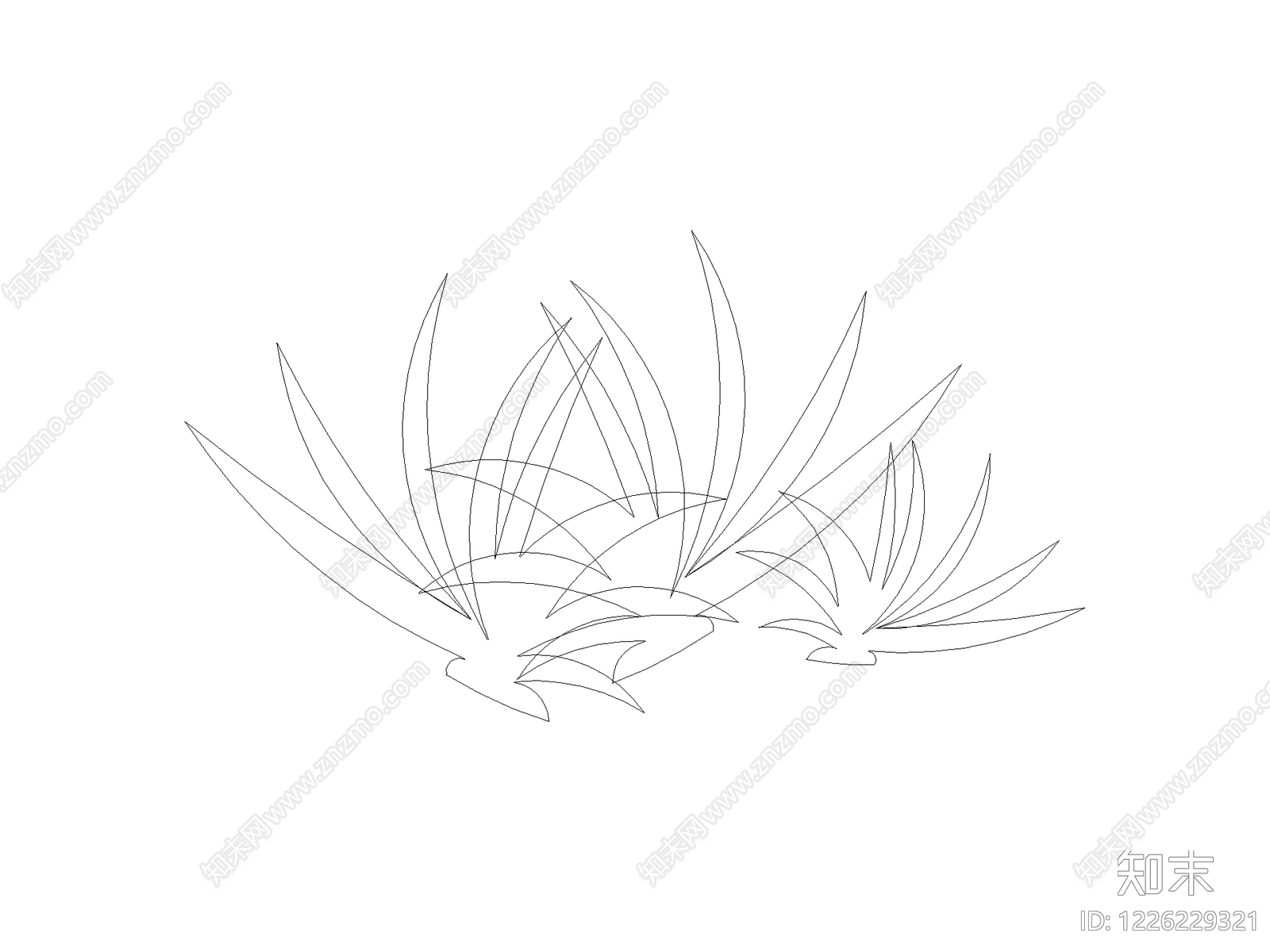 现代灌木种植CAD图纸