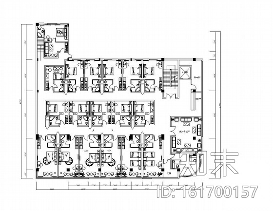 某大厦茶园宾馆设计装修图cad施工图下载【ID:161700157】