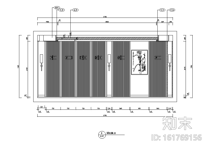 新中式风格新东方朴素四居室住宅设计施工图（附效果图...cad施工图下载【ID:161769156】