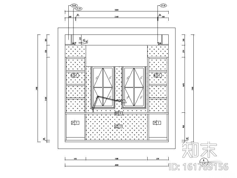 新中式风格新东方朴素四居室住宅设计施工图（附效果图...cad施工图下载【ID:161769156】