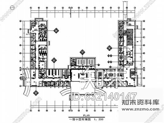 施工图江西某中医院门诊医技楼装修施工图cad施工图下载【ID:632140147】