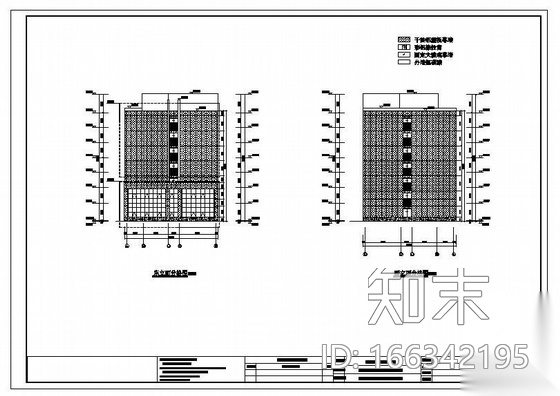 合肥某研发厂房幕墙装饰工程图纸cad施工图下载【ID:166342195】