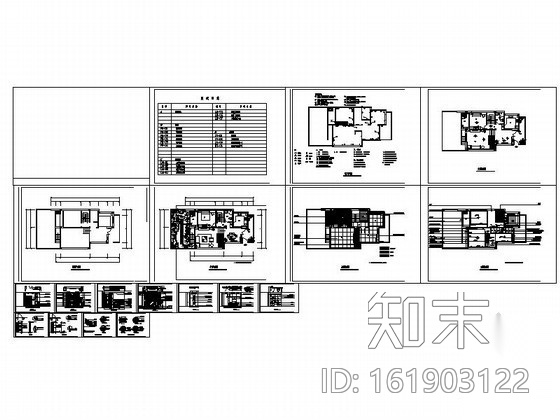 某花园别墅局部装修图施工图下载【ID:161903122】