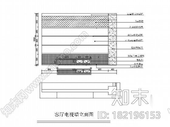 [重庆]某时尚前卫三室两厅装修图cad施工图下载【ID:182196153】