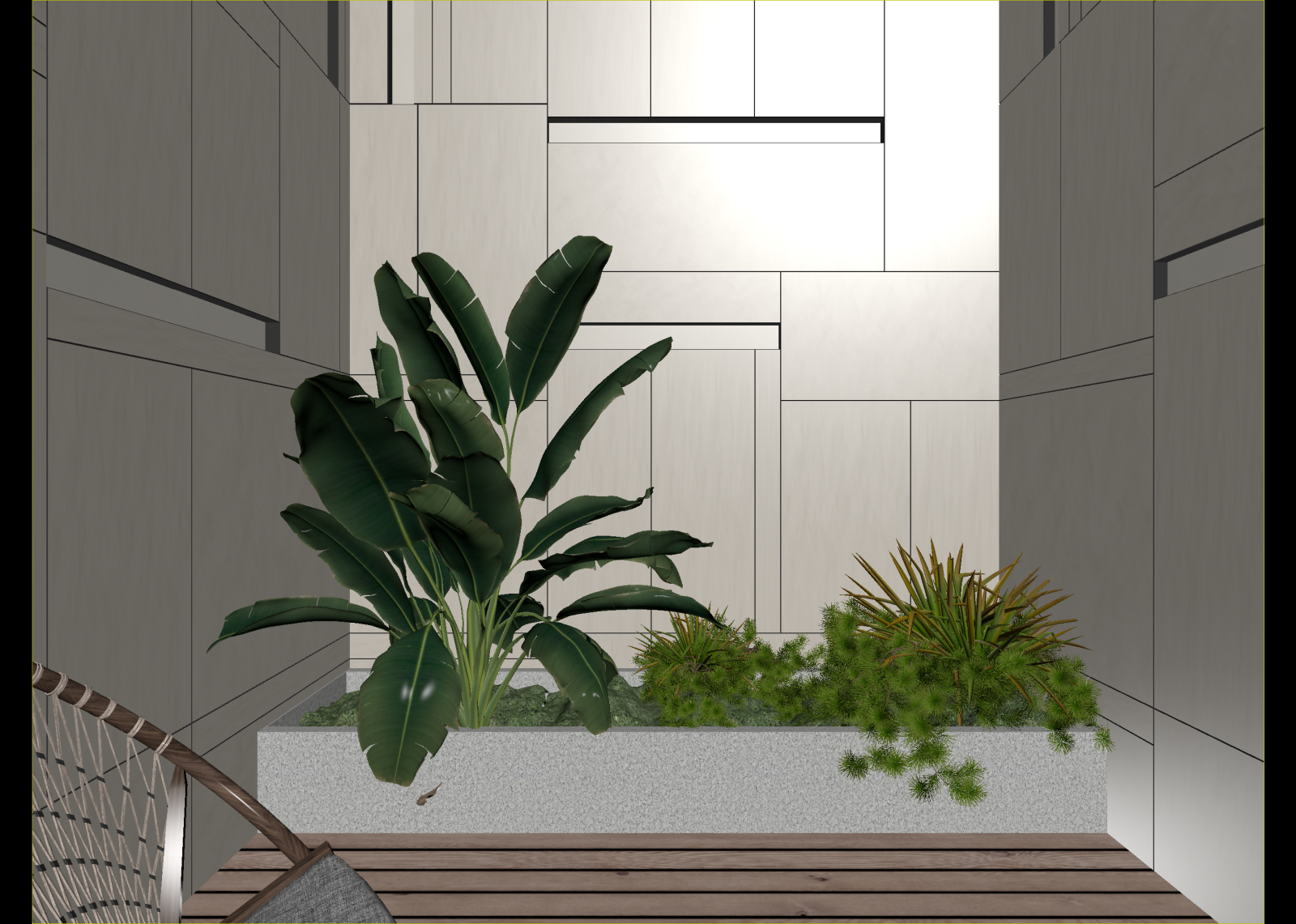 现代阳台3D模型下载【ID:1214114430】