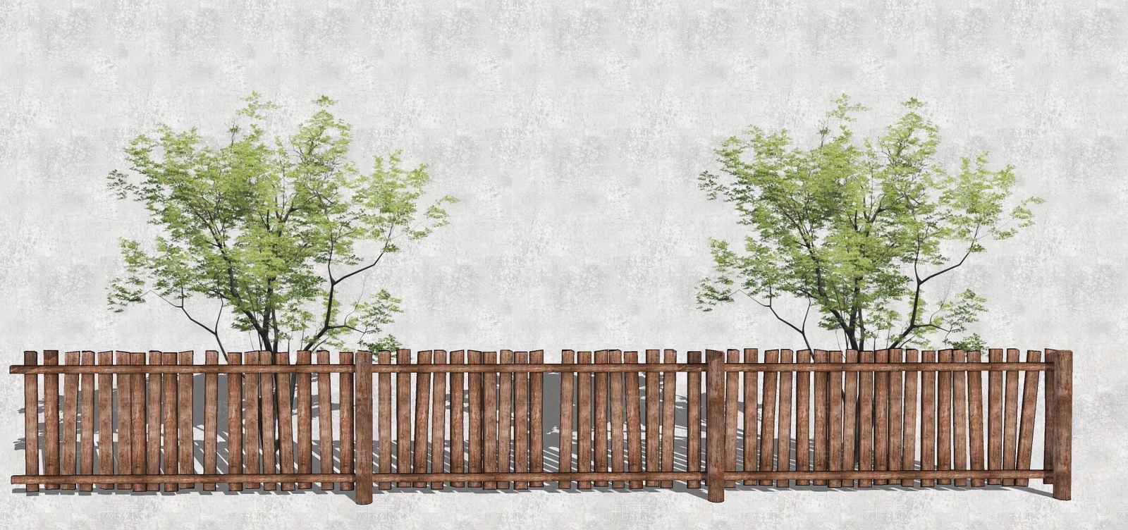 竹子篱笆SU模型下载【ID:170452228】