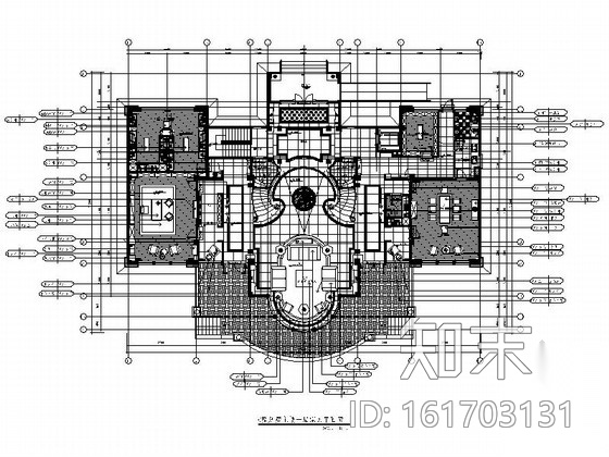 [福建]豪华古典欧式风格酒店式公寓装修室内设计施工图cad施工图下载【ID:161703131】