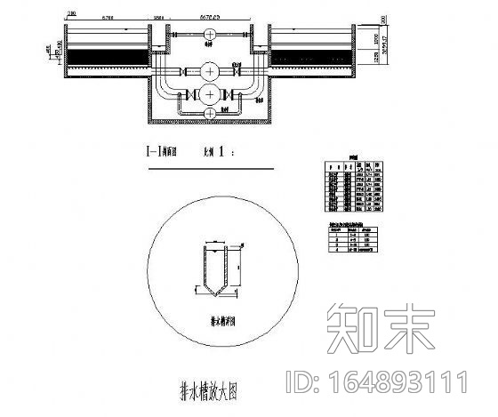 某普通快滤池图纸cad施工图下载【ID:164893111】