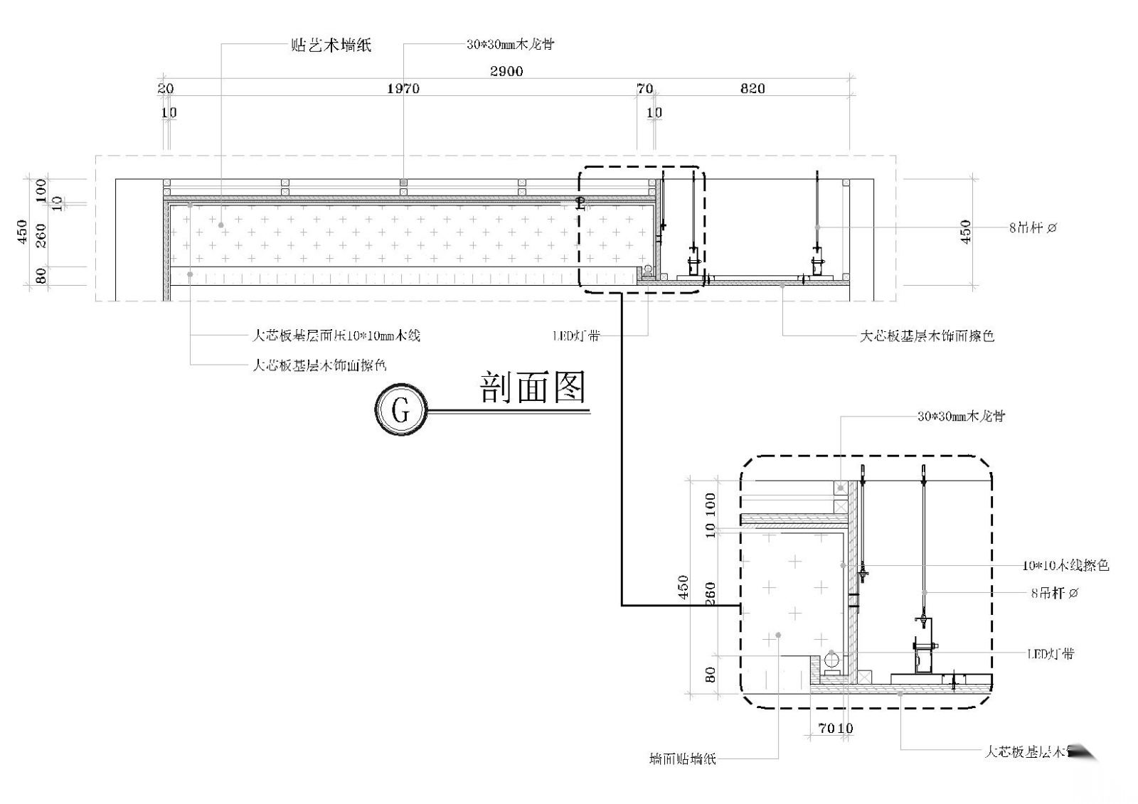 [湖南]​138㎡三居室现代平层样板间施工图cad施工图下载【ID:160388171】