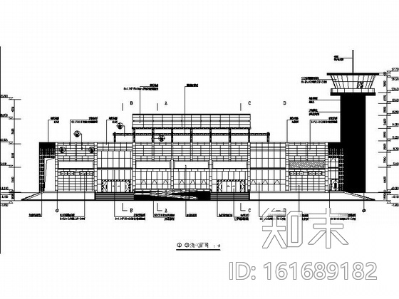 [重庆]某机场航站综合楼室内装修图cad施工图下载【ID:161689182】