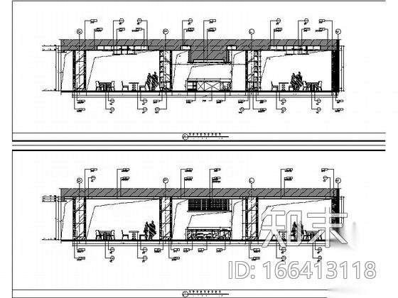 [重庆]某五星级国际酒店自助餐厅施工图cad施工图下载【ID:166413118】