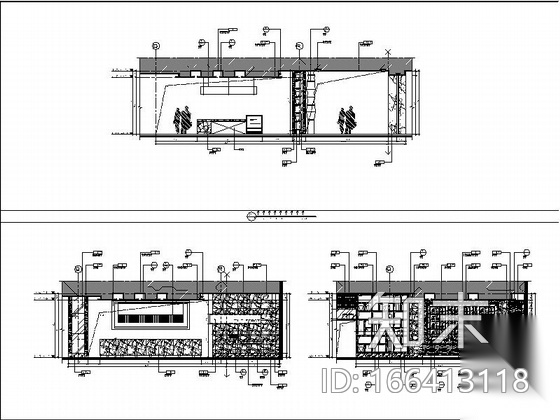 [重庆]某五星级国际酒店自助餐厅施工图cad施工图下载【ID:166413118】