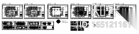 [浙江]某售楼处红酒吧室内装修施工图cad施工图下载【ID:165121161】
