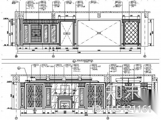 [浙江]某售楼处红酒吧室内装修施工图cad施工图下载【ID:165121161】