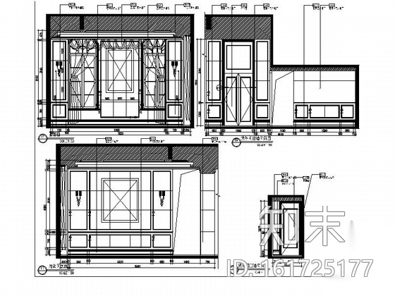 [上海]高端豪华欧式售楼中心施工图cad施工图下载【ID:161725177】