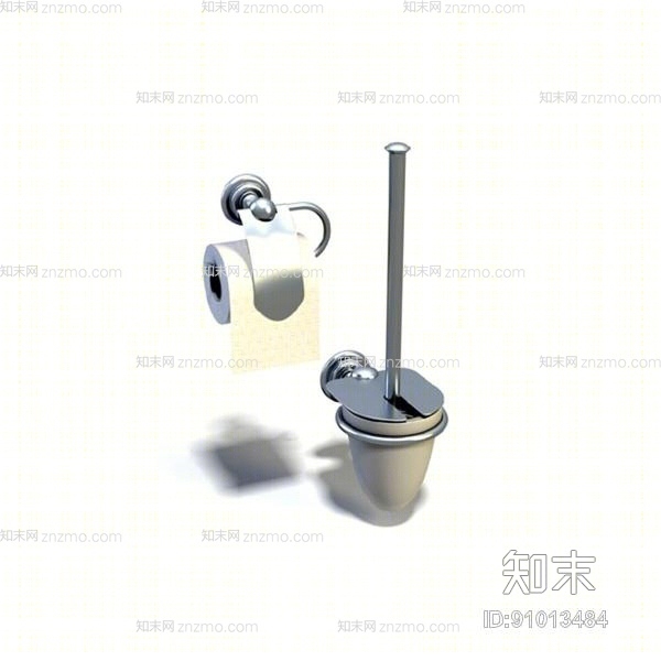 银色纸巾盒3D模型下载【ID:91013484】