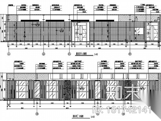 [成都]高端时尚现代广场办公楼装修设计施工图（含电图）施工图下载【ID:161742141】