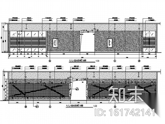 [成都]高端时尚现代广场办公楼装修设计施工图（含电图）施工图下载【ID:161742141】