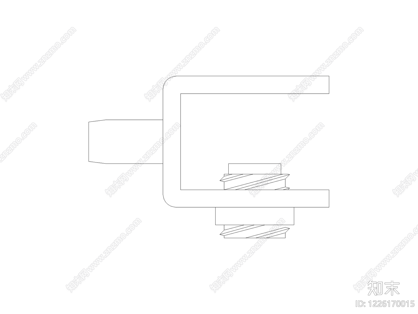 现代门窗安装节点CAD图纸