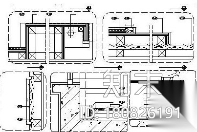 [广东]珠海丽景湾后现代风格样板房施工图设计cad施工图下载【ID:180826191】