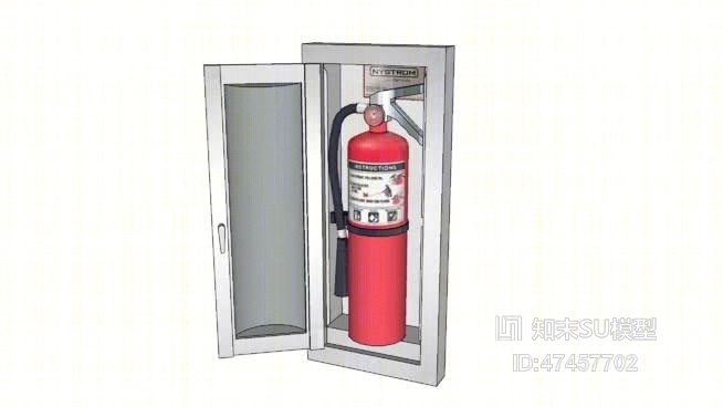 灭火器SU模型下载【ID:918005858】