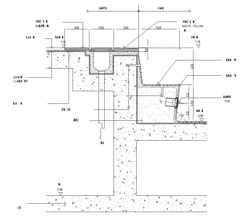 [上海]金湾豪园景观设计施工图设计（包含+CAD）施工图下载【ID:161080193】