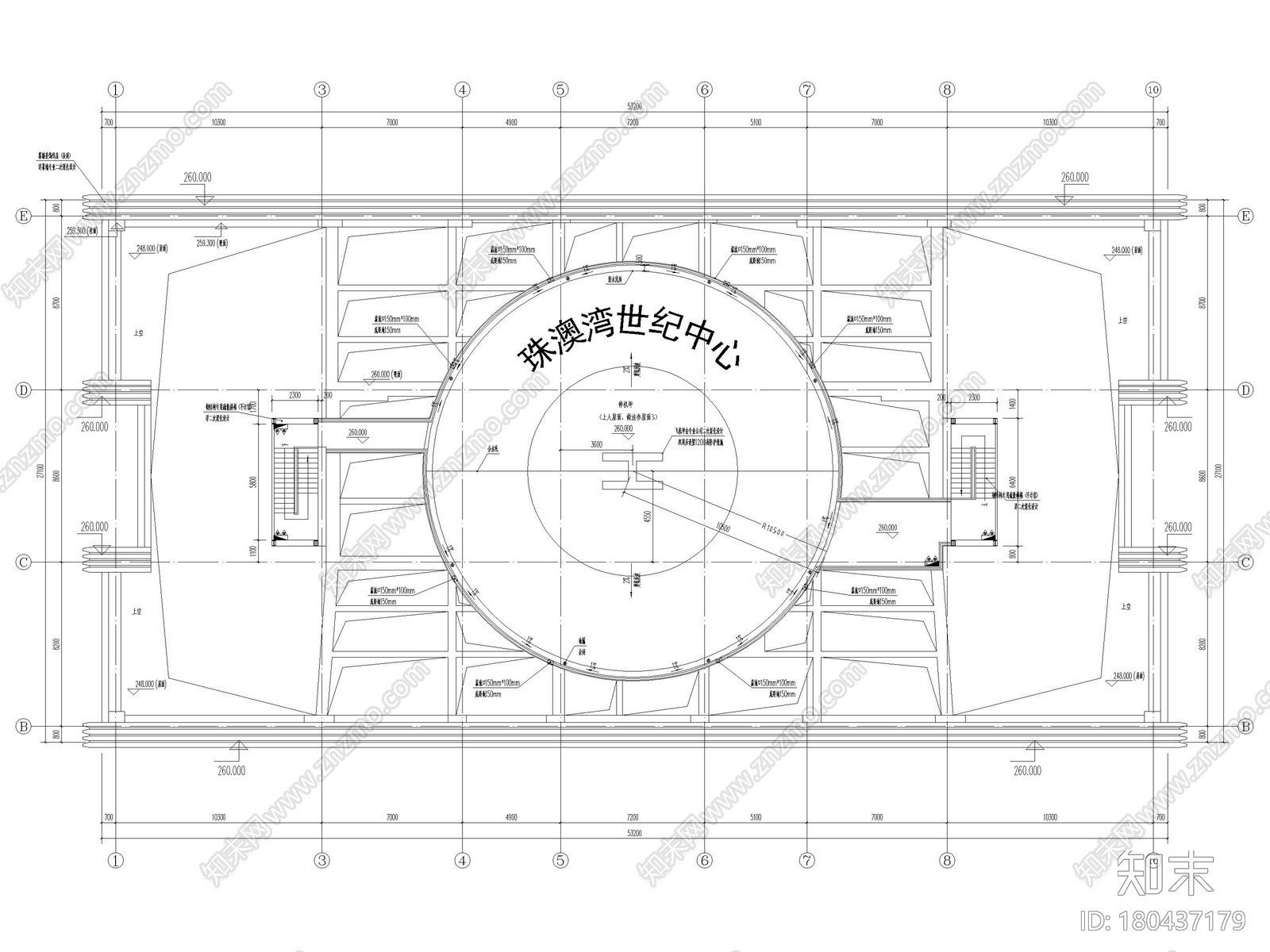 [广东]​批发市场改造商业中心项目施工图施工图下载【ID:180437179】