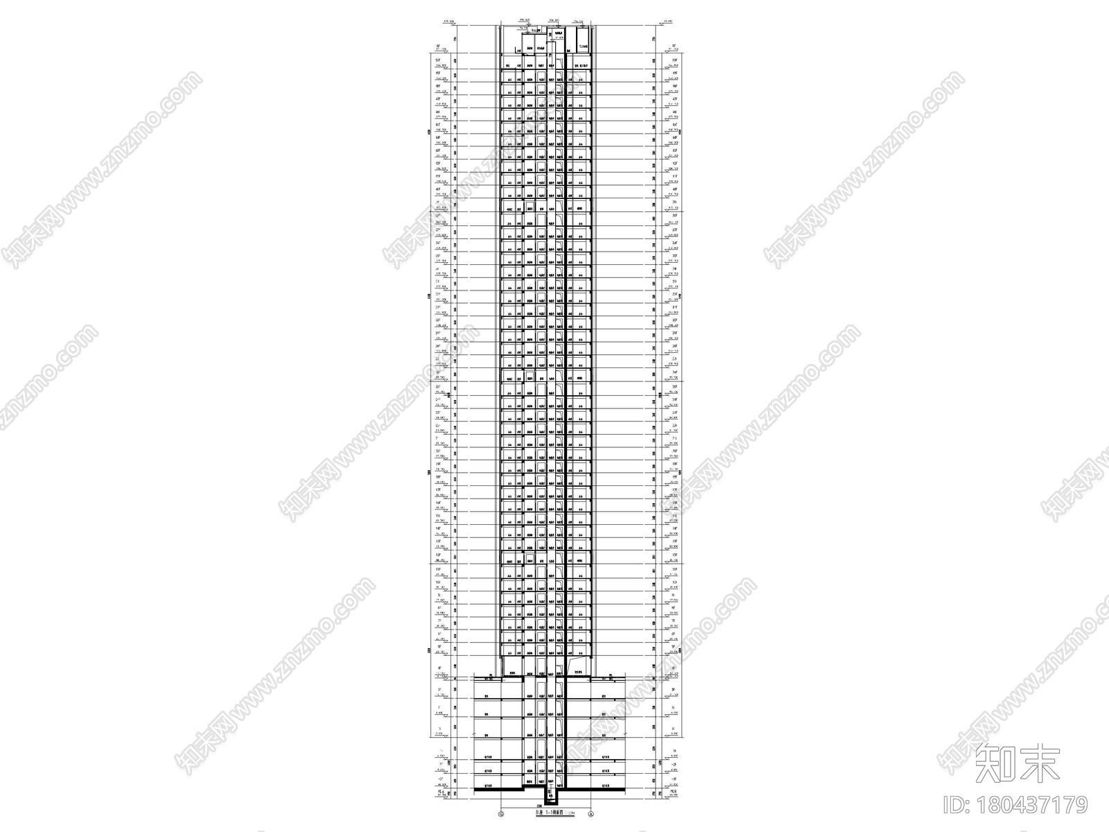 [广东]​批发市场改造商业中心项目施工图施工图下载【ID:180437179】