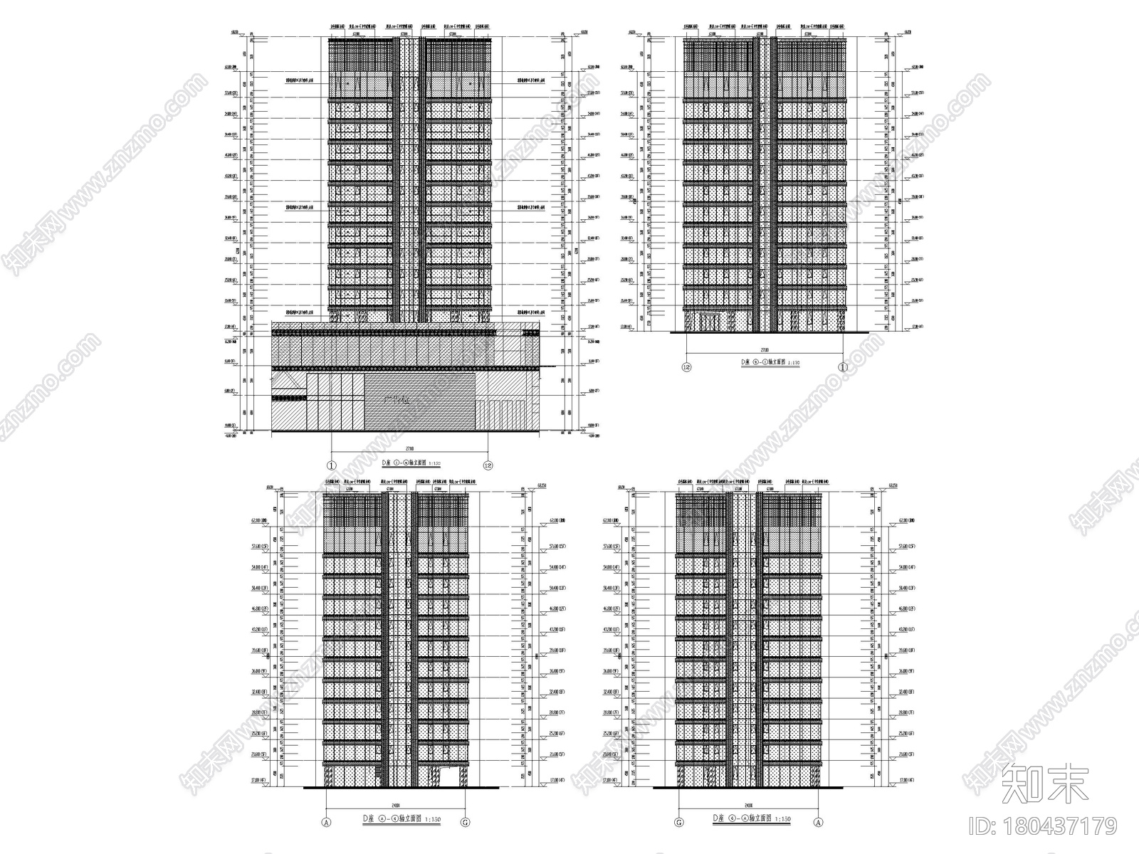 [广东]​批发市场改造商业中心项目施工图施工图下载【ID:180437179】