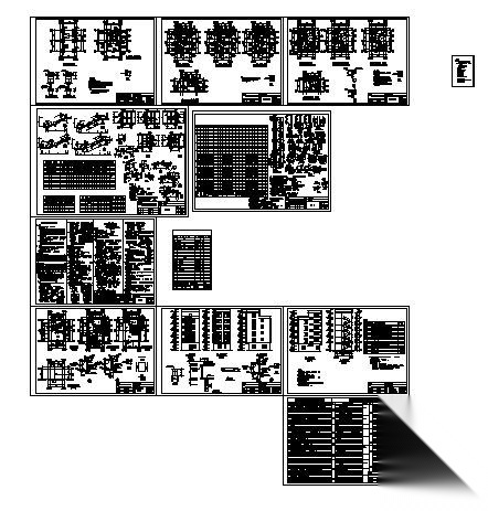 某六层出租房建筑结构施工图cad施工图下载【ID:168483138】